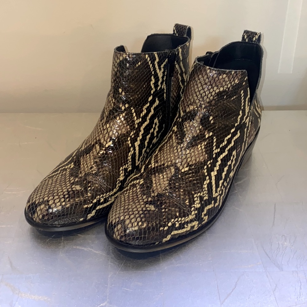 Vionic Snake Skin Like Booties - image 1